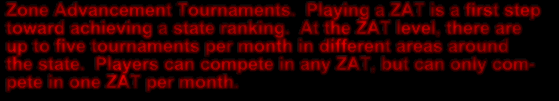 Zone Advancement Tournaments